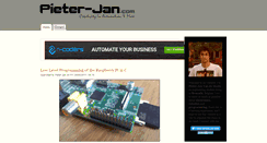 Desktop Screenshot of pieter-jan.com
