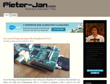 Tablet Screenshot of pieter-jan.com